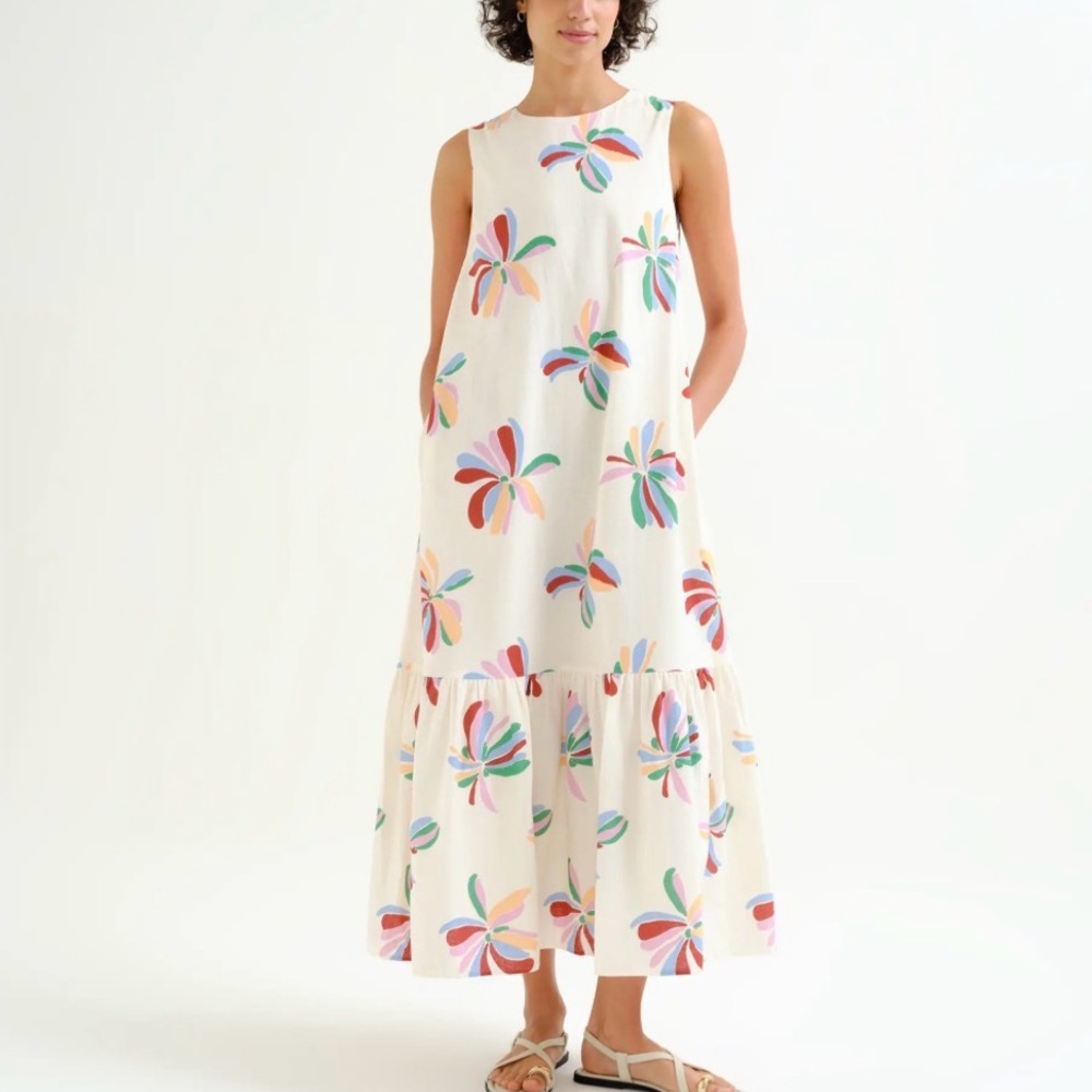 Compania Fantastica-NWT Birds of a feather Sleeveless Floral Print Maxi Dress